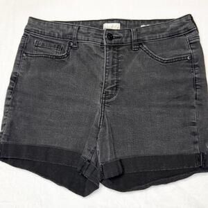 Black high waist shorts